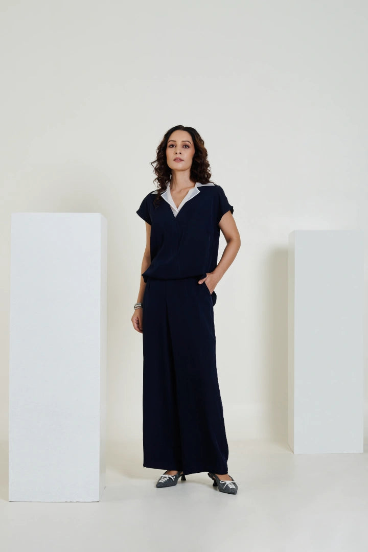 Detachable Jumpsuit Navy Blue