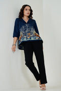 Hana Top Navy Blue
